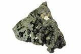 Black Andradite (Melanite) Garnet Cluster - Morocco #107912-1
